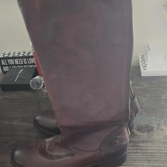 Frye Riding Boots Back Zip - Picture 3 of 5